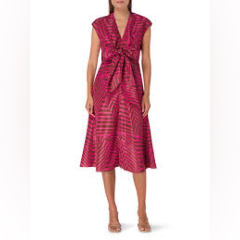 Toledo Stripe-Pattern Midi Dressn NWOT